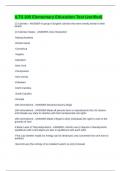 ILTS 305 Elementary Education Test &lpar;verified&rpar;