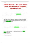 CPESC Section 1 & 2 exam &vert;latest exam Questions With Complete Solutions 2025
