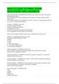 NUR 172 QUIZ &num;3 FINAL EXAM QUESTIONS AND ANSWERS