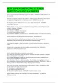 NUR 2102 HOMEWORK &num;2 EXAM QUESTIONS AND ANSWERS