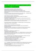 NURS 200 EXAM &num;1 QUESTIONS WITH CORRECT ANSWERS