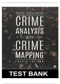 CRIME ANALYSIS WITH CRIME MAPPING &lpar;4THEDITION&rpar; CHAPTER 1&colon;CRIME ANALYSIS AND THE PROFESSION TEST BANK