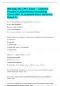 Workday HCM Pro Exam - Business Process Fundamentals Knowledge Check With Guaranteed Pass Solutions Rated A&plus;