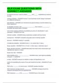 ISLR EXAM QUESTIONS WITH CORRECT ANSWERS