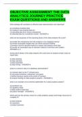 OBJECTIVE ASSESSMENT THE DATA ANALYTICS JOURNEY PRACTICE EXAM QUESTIONS AND ANSWERS