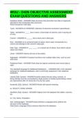 WGU - D426 OBJECTIVE ASSESSMENT EXAM QUESTIONS AND ANSWERS