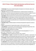 COSC 275 Exam 1 &ndash; Palmer Study Guide Questions and Revised Answers &ndash; 2025&sol;2026 Edition