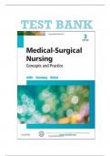 Test Bank for Medical-Surgical Nursing&colon; Concepts & Practice 3rd Edition by Susan C&period; deWit ISBN&colon;9780323243780&vert;Complete Guide A&plus;