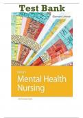 Test Bank for Neeb's Mental Health Nursing 5th Edition By Linda M&period; Gorman&semi; Robynn Anwar ISBN 9780803669130&comma; 0803669135 Chapter 1-22 Complete Guide A&plus;