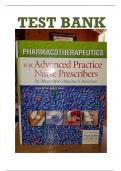 Test Bank - Pharmacotherapeutics for Advanced Practice Nurse Prescribers 5th Edition By Teri Moser Woo&comma; Marylou V&period; Robinson &vert; Chapter 1 &ndash; 55&comma; Complete Guide 2023&vert;