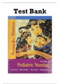 Test Bank for Principles of Pediatric Nursing Caring for Children 8th Edition By Jane W Ball&semi; Ruth C Bindler&semi; Kay Cowen&semi; Michele Rose Shaw Chapter 1-31 Complete Guide A&plus;