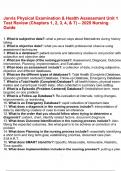 Jarvis Physical Examination & Health Assessment Unit 1 Test Review &lpar;Chapters 1&comma; 2&comma; 3&comma; 4&comma; & 7&rpar; &ndash; 2025 Nursing Guide&period;pdf