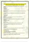 C468 INFORMATION MANAGEMENT AND APPLICATION OF TECHNOLOGY MOST TESTED QUESTIONS AND ANSWERS GRADED A&plus; WITH RATIONALES