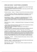 WGS 240 EXAM 1 QUESTIONS & ANSWERS