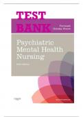 Test Bank for Psychiatric-Mental Health Nursing 9th Edition by Sheila L&period; Videbeck All Chapters &lpar;1-24&rpar; LATEST UPDATE 2025
