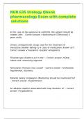 NUR 635 Urology Qbank pharmacology Exam with complete solutions 