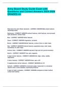 Army Board Study Guide Exam with Questions and Correct Answers 2025-2026 GRADED A&plus;&period;