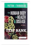 Test Bank For The Human Body in Health and Disease 8th Edition&comma; All Chapters