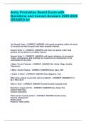 ARMY-BOARD EXAM BUNDLE WITH COMPLETE SOLUTIONS LATEST UPDATED 2025&sol;2026 GRADED A&plus;