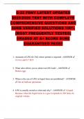 G-22 FDNY LATEST UPDATED  2025&sol;2026 TEST WITH COMPLETE  COMPREHENSIVE QUESTIONS AND  SURE VERIFIED SOLUTIONS 100&percnt; &lpar;MOST FREQUENTLY TESTED&rpar; GRADED AT A&plus; SCORE SURE GUARANTEED PASS&excl;&excl; 