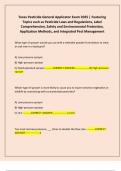 Texas Pesticide General Applicator Exam 2025 &vert; Featuring Topics such as Pesticide Laws and Regulations&comma; Label Comprehension&comma; Safety and Environmental Protection&comma; Application Methods&comma; and Integrated Pest Management