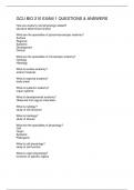 GCU BIO 210 EXAM 1 QUESTIONS & ANSWERS