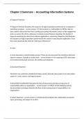 Chapter 3 Summary &ndash; Accounting Information Systems