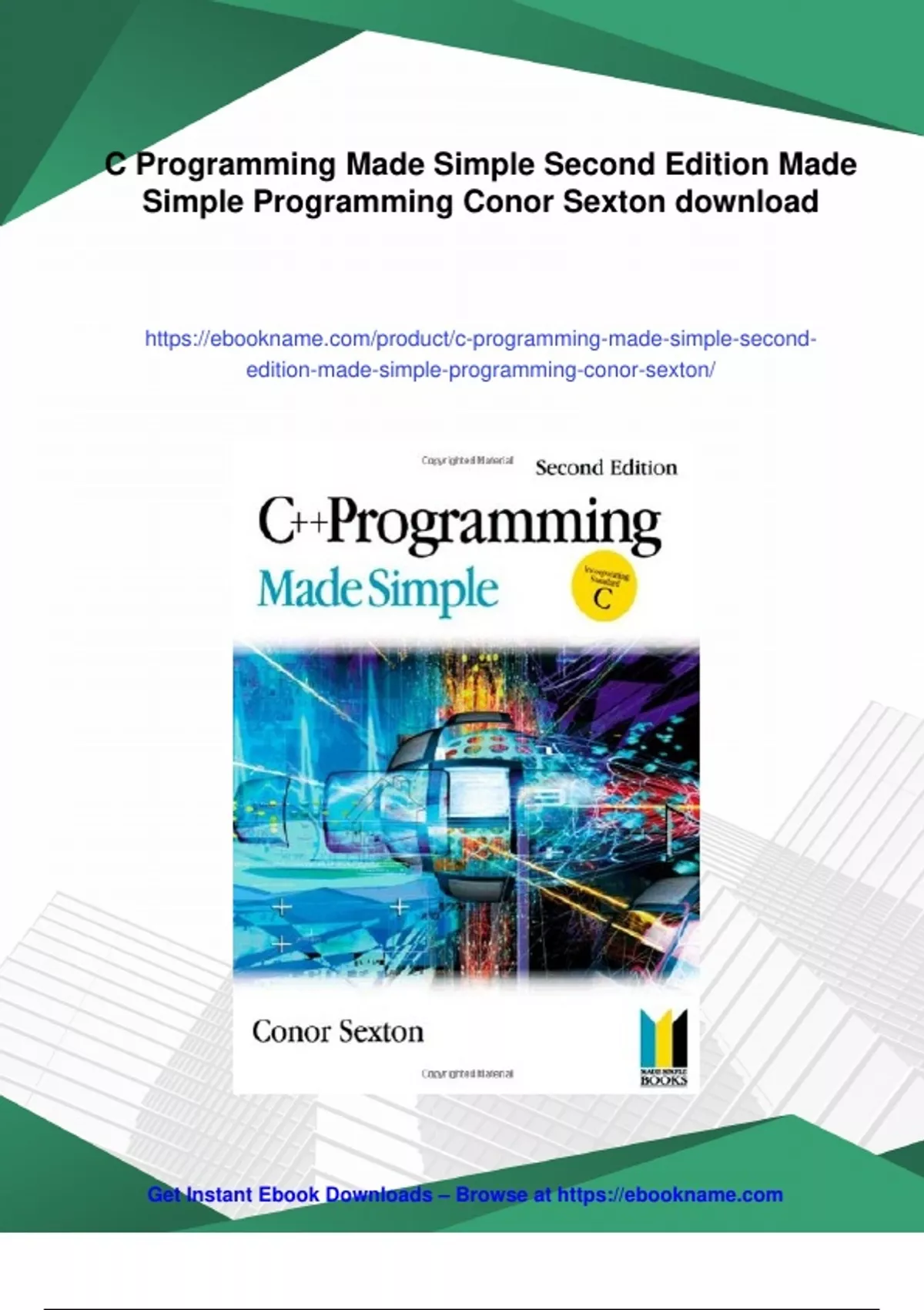 Summary C Programming Made Simple Second Edition Made Simple ...