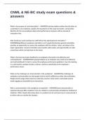 CNML & NE-BC study exam questions & answers
