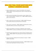 WGU C963 FINAL EXAM QUESTIONS WITH CORRECT ANSWERS 2025&sol;2026