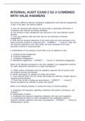 Internal Audit exam 2 SU 2