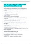 IBEC STATE EXAM&vert;&vert; 277 QUESTIONS AND ANSWERS &lpar;GRADED A&plus;&rpar;