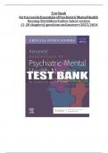 TEST BANK For Varcarolis&rsquo; Essentials of Psychiatric Mental Health Nursing&colon; A Communication Approach to Evidence-Based Care 5th Edition by Chyllia D Fosbre Latest Update Graded A&plus;