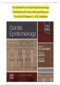 Gordis epidemiology 6th edition celentano test bank Newest edittion 2025 A&plus;