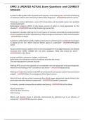 EPRC 3 UPDATED ACTUAL Exam Questions and CORRECT Answers