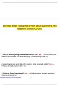 MSF BRC RIDER HANDBOOK STUDY EXAM QUESTIONS AND ANSWERS GRADED A&plus; 2025