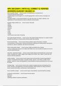 APR 300 EXAM 1 WITH ALL CORRECT & VERIFIED ANSWERS&sol;ALREADY GRADED A&plus;