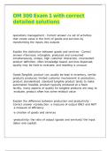 OM 300 NEWEST EXAMS COMPILATION BUNDLE &vert; EXAMS 1&comma;2&comma;3&comma;4&comma;MIDTERM & FINAL EXAM PACKAGE &vert; GUARANTEED VALUE PACK &vert; 100&percnt; PASS&excl;&excl;&excl;