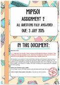 MIP1501 Assignment 2 Memo &vert; Due 3 July 2025