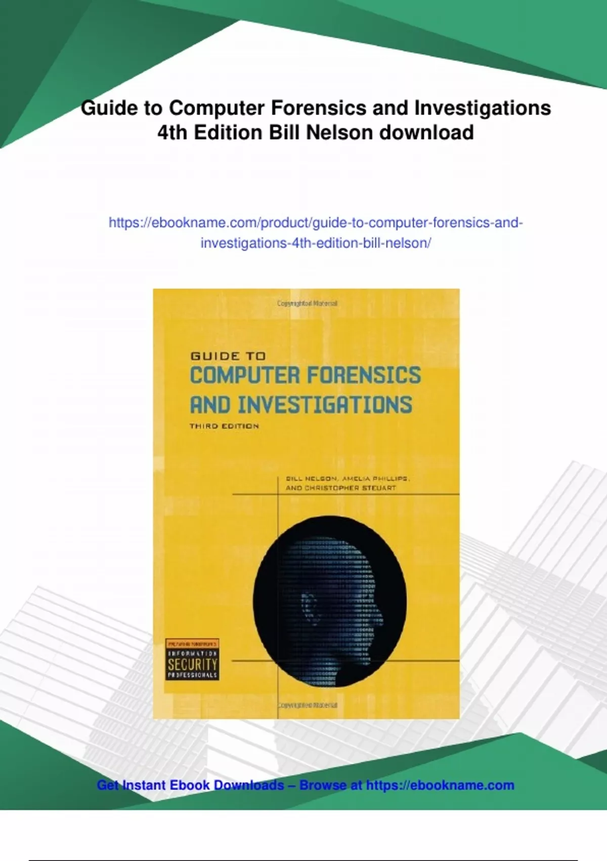 Summary Guide to Computer Forensics and Investigations 4th Edition Bill Nelson - Digital ...