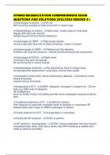 STROKE REHABILITATION COMPREHENSIVE EXAM QUESTIONS AND SOLUTIONS 2025&sol;2026 GRADED A&plus;