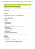 STROKE REHABILITATION STUDY GUIDE QUESTIONS AND SOLUTIONS 2025&sol;2026 GRADED A&plus;