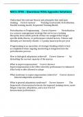 NSCA CPSS &ndash; Questions With Apposite Solutions