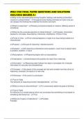 WGU C168 FINAL PAPER QUESTIONS AND SOLUTIONS 2025&sol;2026 GRADED A&plus;