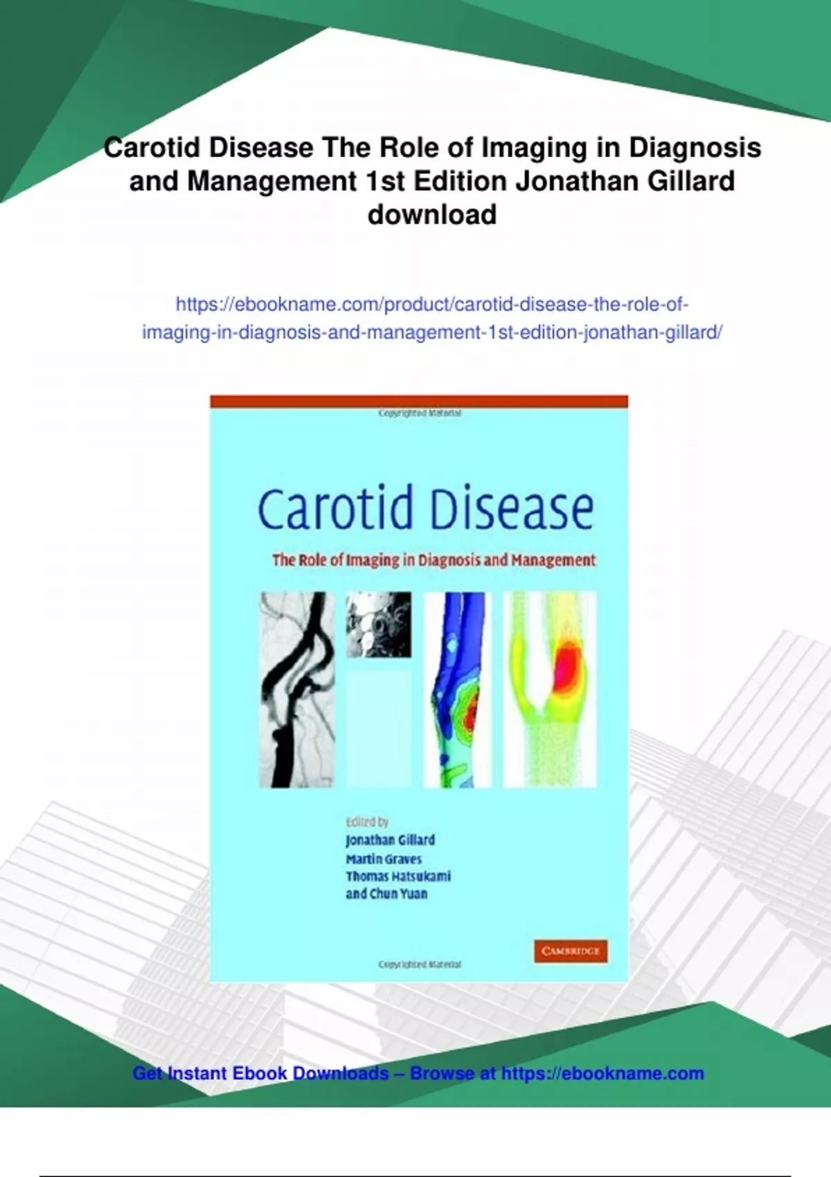 Summary Carotid Disease The Role of Imaging in Diagnosis and Management ...