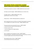 NRA BASIC PISTOL SHOOTING COURSE QUESTIONS WITH CORRECT ANSWERS 2025