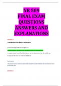 NR 509 FINAL EXAM QUESTIONS ANSWERS AND EXPLANATIONS&period;
