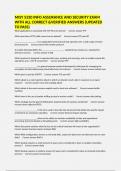 MISY 5320 INFO ASSURANCE AND SECURITY EXAM WITH ALL CORRECT &VERIFIED ANSWERS &lpar;UPDATED TO PASS&rpar;