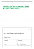 FWC LT EXAM 255 QUESTIONS WITH ACCURATE SOLUTIONS&excl;&excl;
