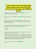 E4 Mafia Study Guide Promotion Board  Study Guide &lpar;Practice Test&rpar; UPDATED    ACTUAL Exam Questions and CORRECT  Answers